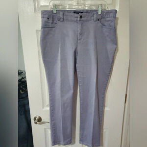 Talbots Periwinkle Purple Simply Flattering 5-Pocket Jeans in Size 14W (Wide)